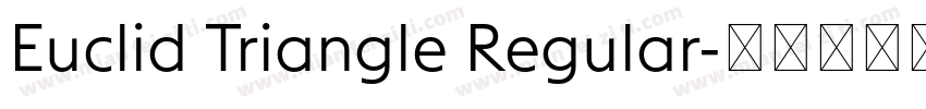 Euclid Triangle Regular字体转换